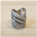 Tipo: Anillo Ring - Estilo: MODERNO - Material: ORO BLANCO  - Piedras: DIAMANTES 
