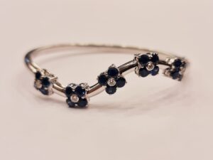 Pulsera Rigida Oro Blanco