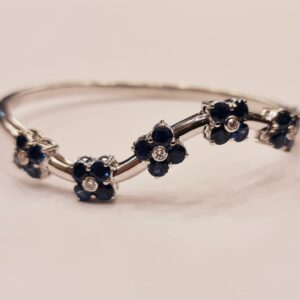 Pulsera Rigida Oro Blanco