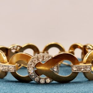 Pulsera Chevalier Oro 2 Colores y Diamantes